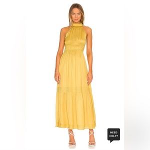 Cleobella Margot Ankle Dress- Chartreuse